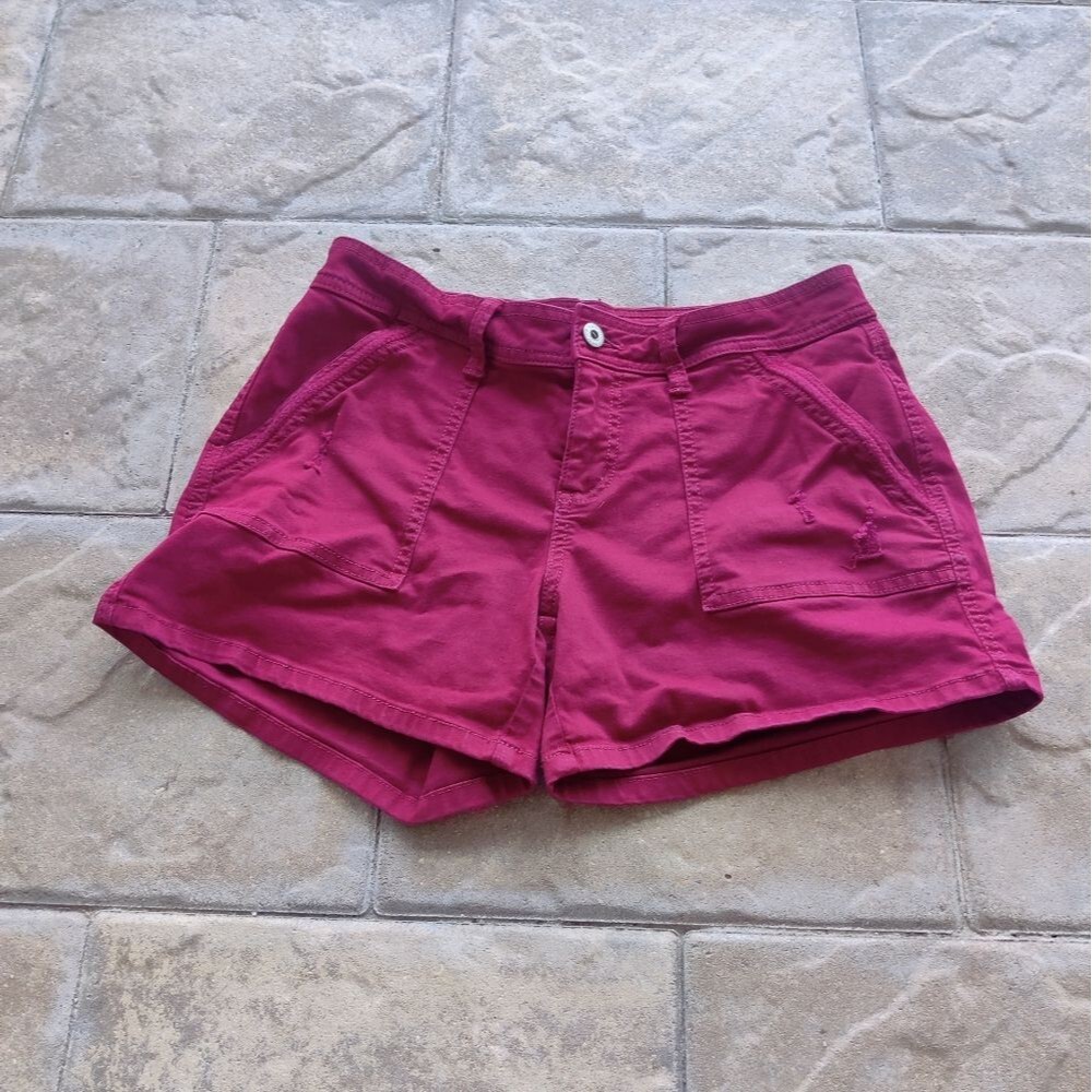 Women's Casual Shorts in Maroon